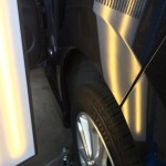 日産デイズRクオーターパネルヘコミ修理後