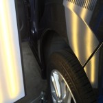 日産デイズ　左リアクウォーターパネル　へこみ修理