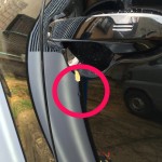 どヨタ　アクア　ドア　ヘコミ修理前