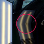 ホンダ　フィットシャトル　ドアのヘコミ