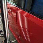 ニッサン　オッティー　左リアドアのヘコミ修理