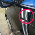 ホンダN-WGN フロントドアのヘコミ修理