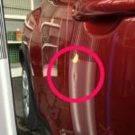 ニッサン ジューク 右Fドアのヘコミ修理